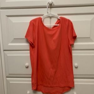 old navy coral shirt short sleeves